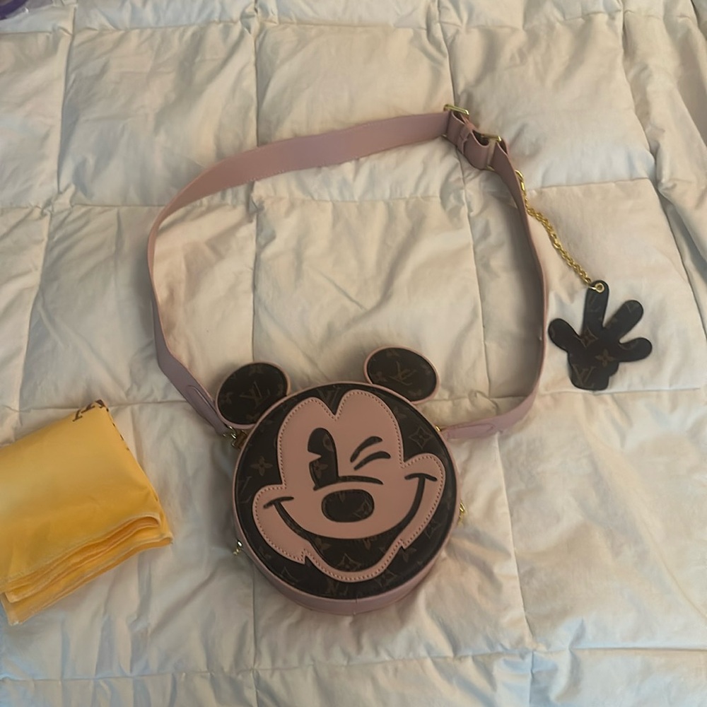 Designer Inspired Mickey Mouse Crossbody Purse